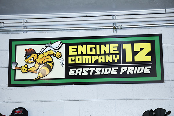 Engine Company 12 Eastside Pride sign